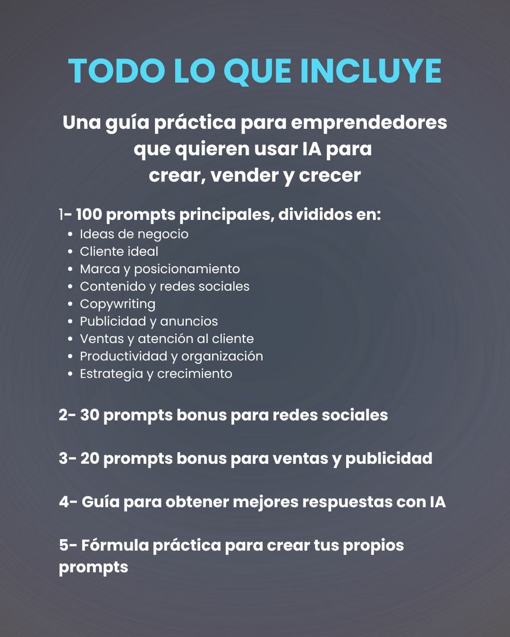100 Prompts de IA para Emprendedores