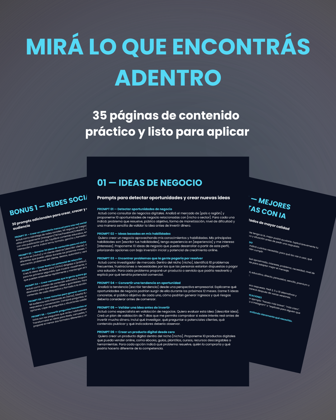 100 Prompts de IA para Emprendedores